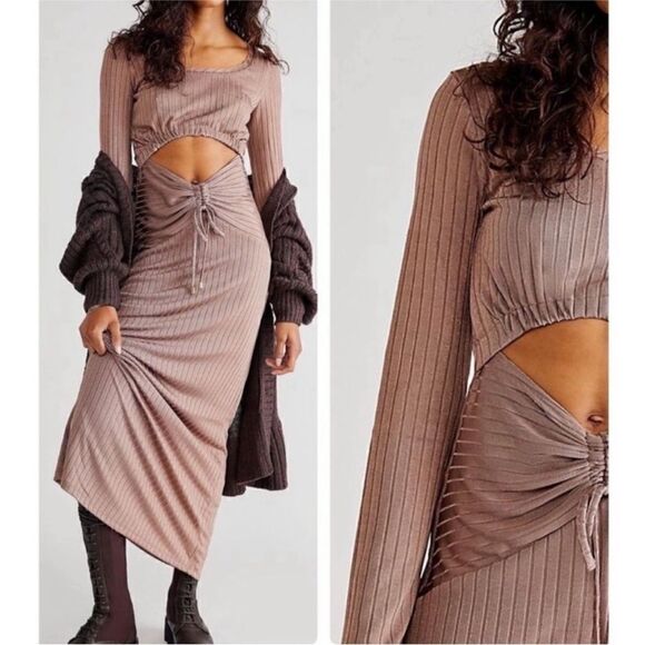 Free People x Revolve One And Only Maxi Dress Bunny - Picture 9 of 14